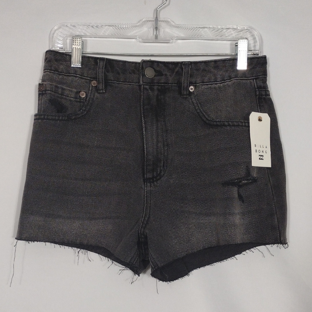 NWT Billabong Women's Charcoal High Tide Shorts Size 28